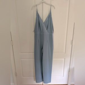 Zara V Neck Blue Jumpsuit L